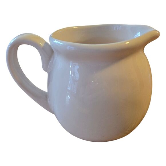 Rae Dunn By Magenta Ceramic Soy Sauce Pitcher W Handle Cream Milk Syrup Pourer - Picture 3 of 7
